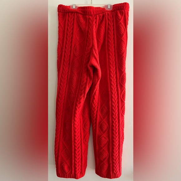 PJ Salvage Chenille Cable Knit Lounge Pants Size M - Picture 3 of 4